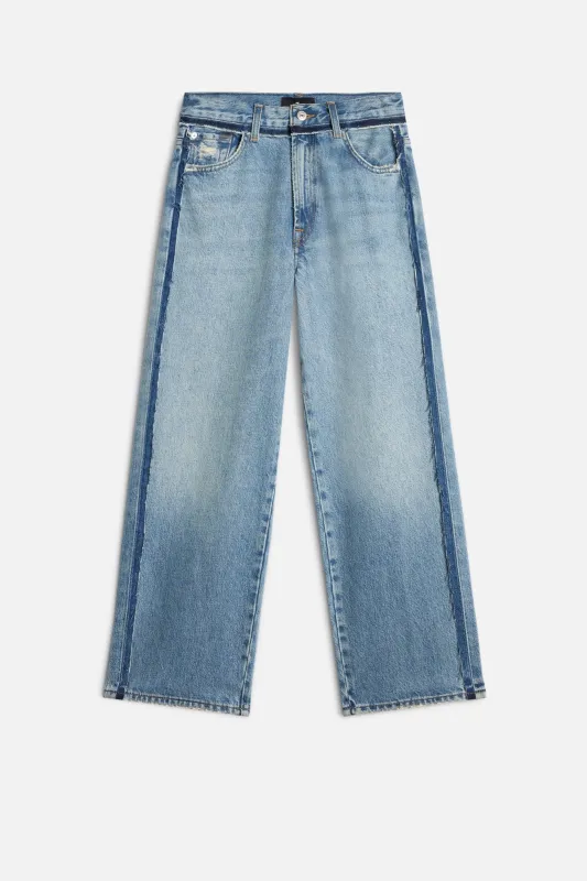 STOVEPIPE STRAIGHT ANKLE in MANKIND Sapphire Dust sold by 7 For All Mankind