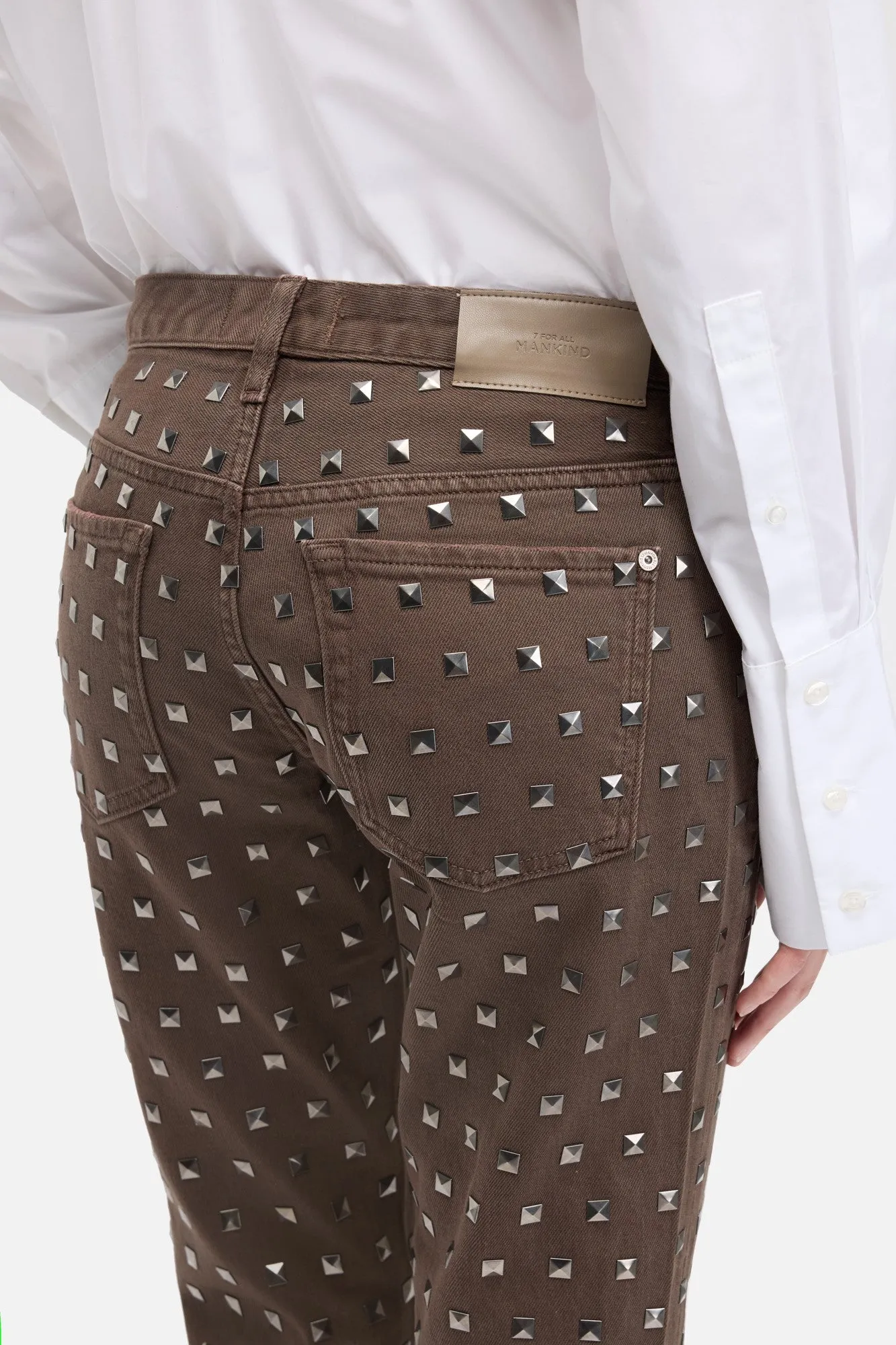 Denim Low Cigarette in Cocoa sold by 7 For All Mankind product image thumbnail 4