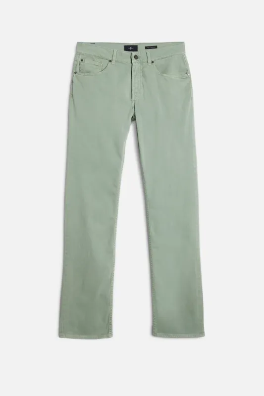 THE STRAIGHT in Luxe Performance Sateen Leaf sold by 7 For All Mankind