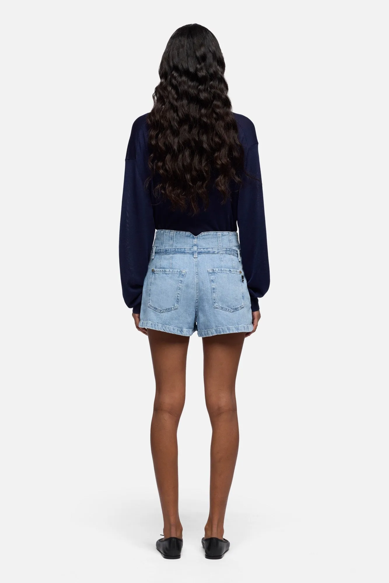 BELTED SHORT in Linen Kansas sold by 7 For All Mankind product image thumbnail 5