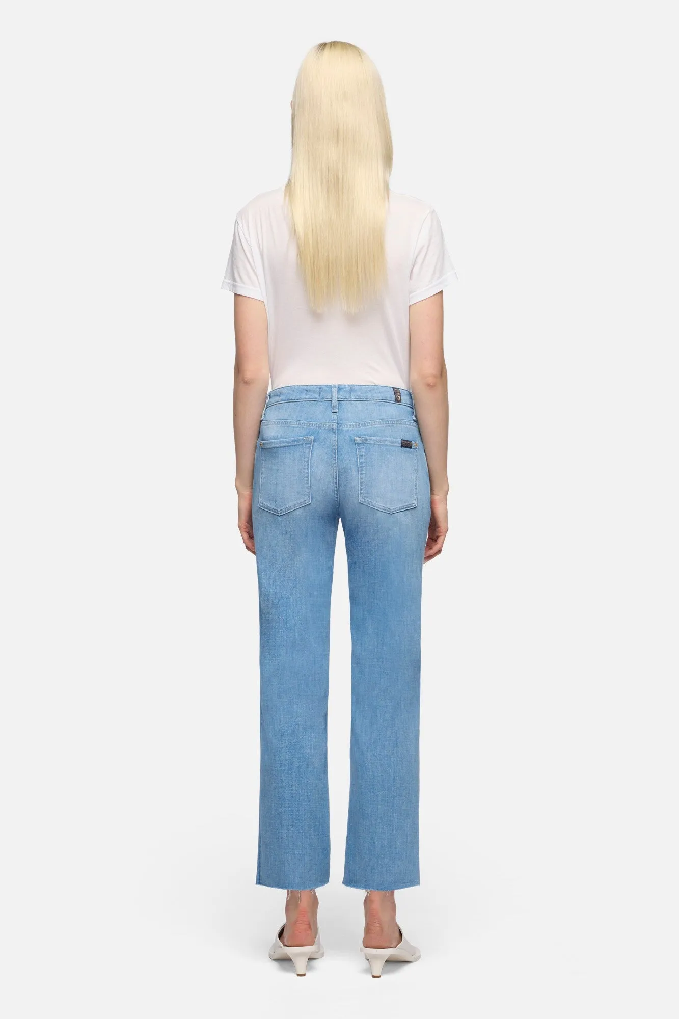 CALIE STRAIGHT ANKLE in Left Hand Glisten sold by 7 For All Mankind product image thumbnail 5