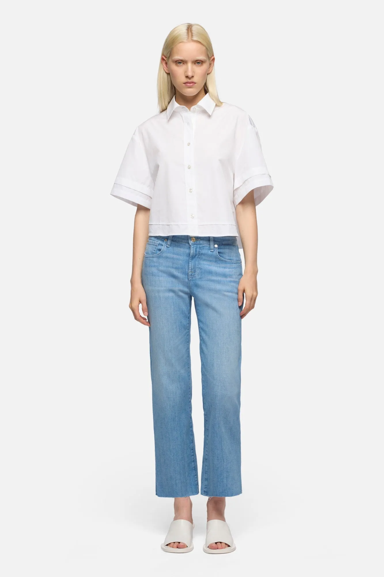 CALIE STRAIGHT ANKLE in Left Hand Glisten sold by 7 For All Mankind product image thumbnail 2