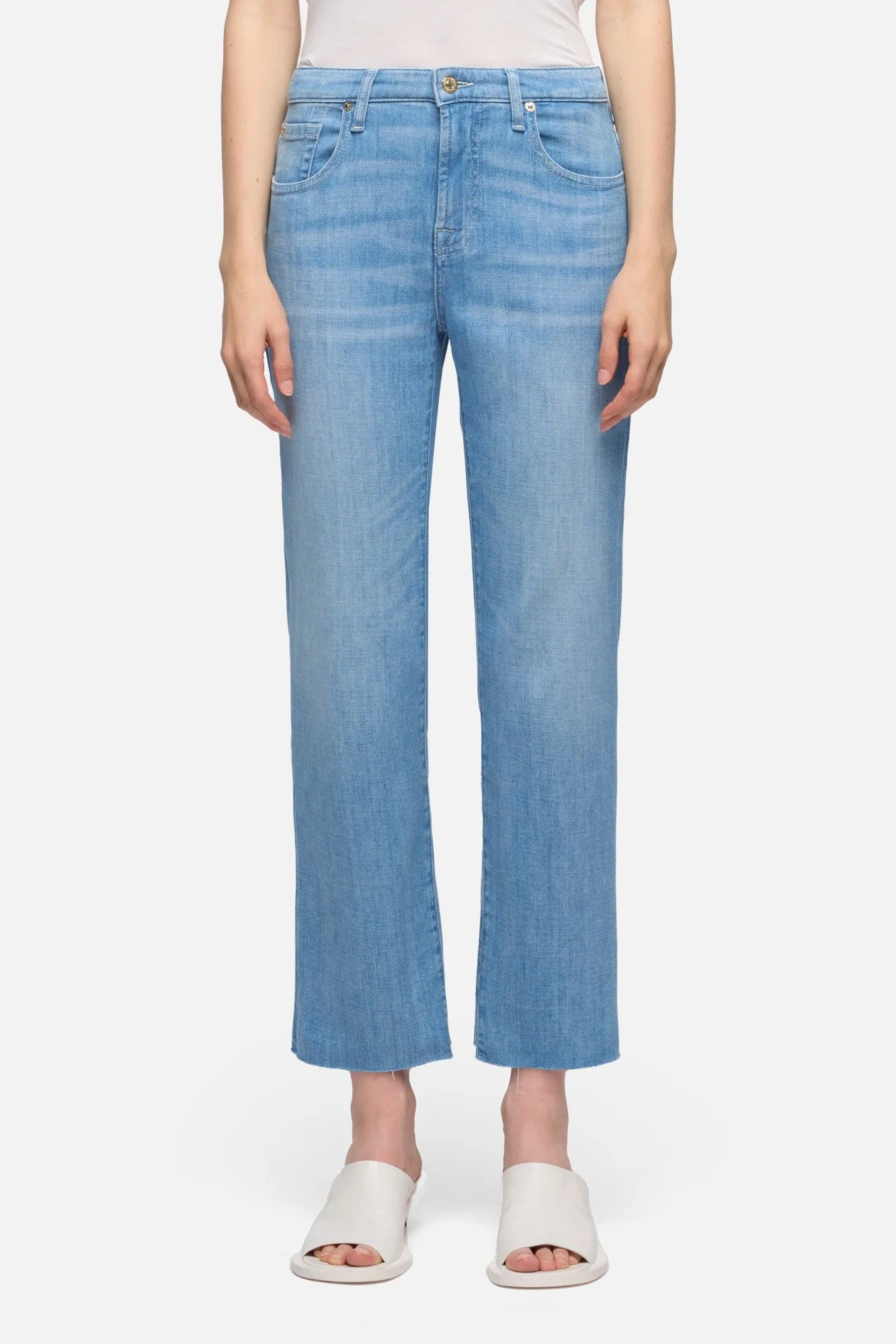 CALIE STRAIGHT ANKLE in Left Hand Glisten sold by 7 For All Mankind product image thumbnail 3