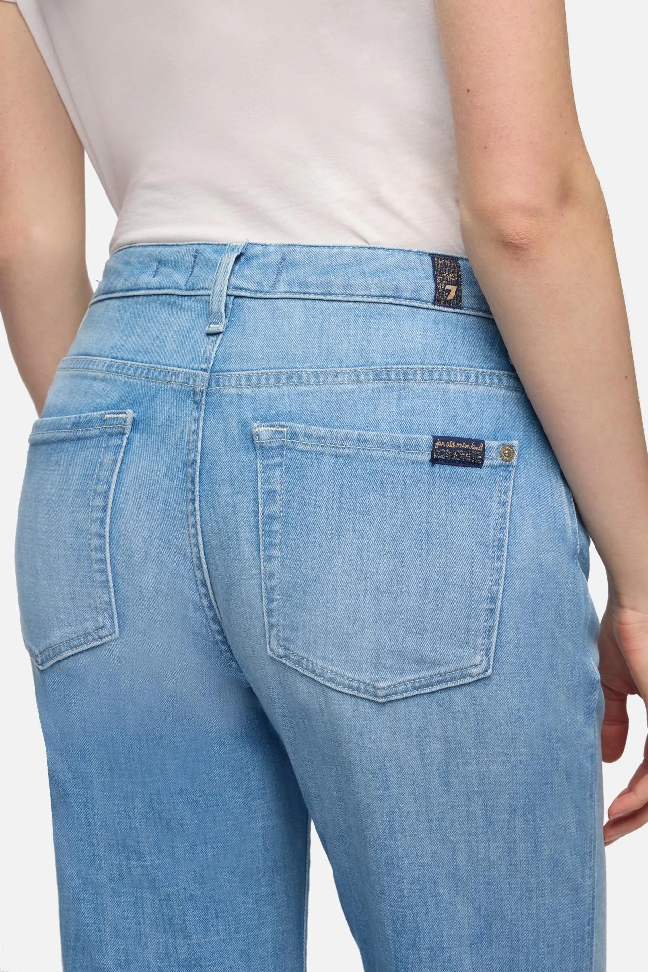 CALIE STRAIGHT ANKLE in Left Hand Glisten sold by 7 For All Mankind product image thumbnail 4