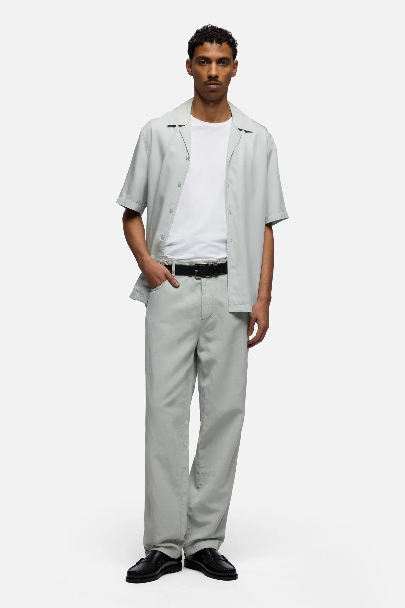 HYBRID JOGGER in Linen Blend Dusty Blue sold by 7 For All Mankind product image thumbnail 2
