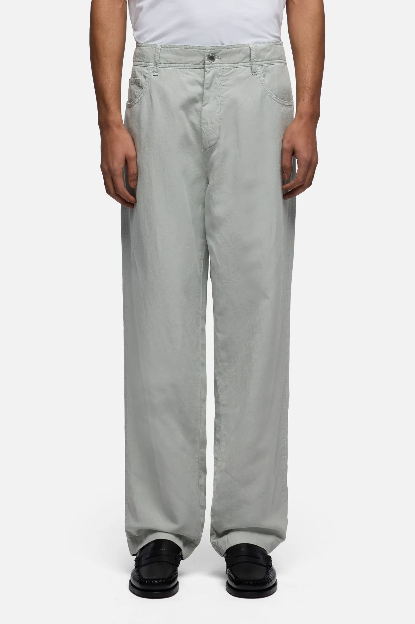 HYBRID JOGGER in Linen Blend Dusty Blue sold by 7 For All Mankind product image thumbnail 3
