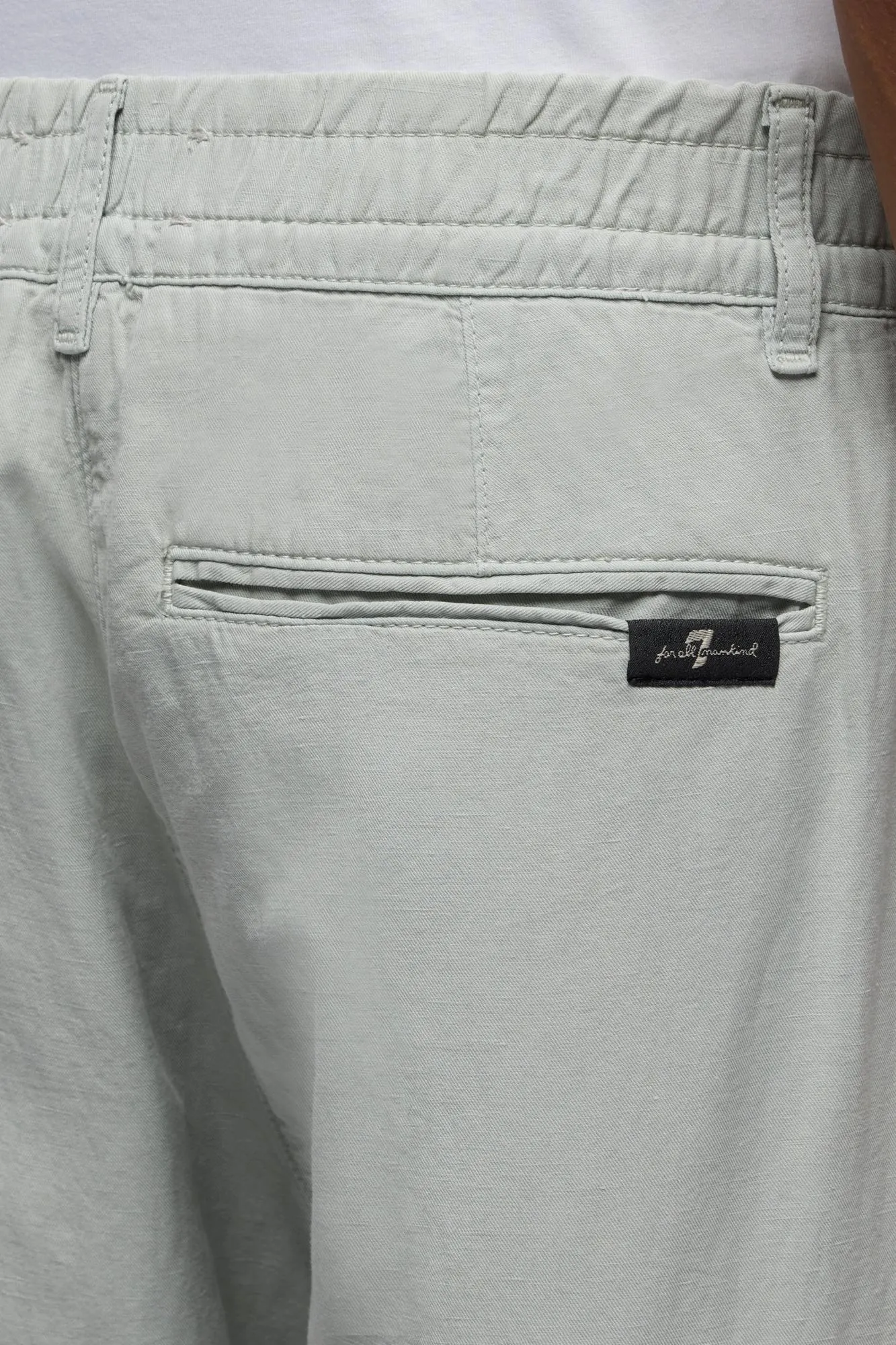HYBRID JOGGER in Linen Blend Dusty Blue sold by 7 For All Mankind product image thumbnail 4