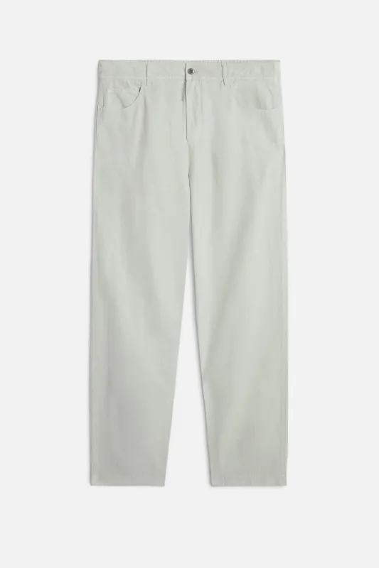 HYBRID JOGGER in Linen Blend Dusty Blue made by 7 For All Mankind