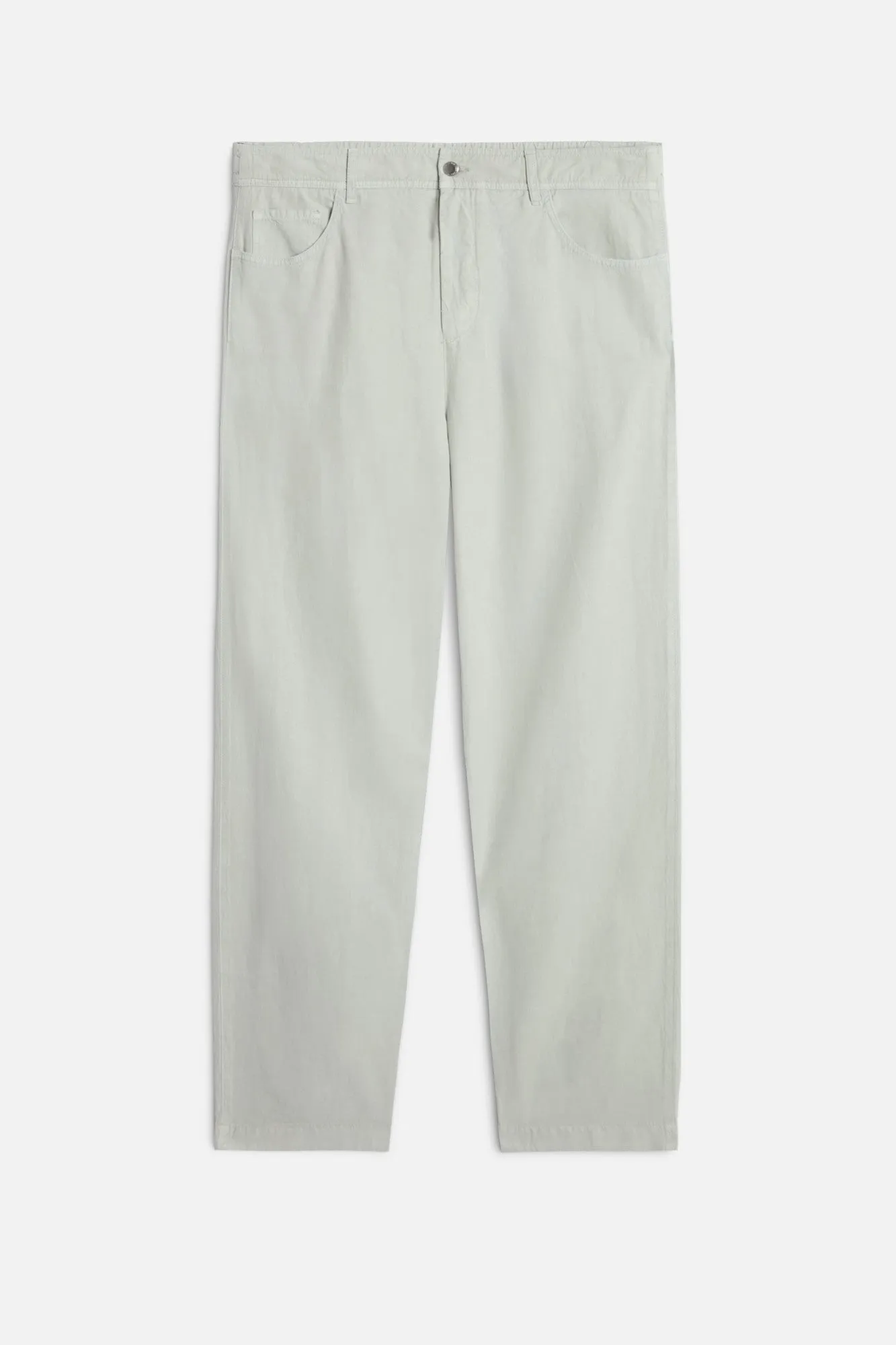 HYBRID JOGGER in Linen Blend Dusty Blue sold by 7 For All Mankind