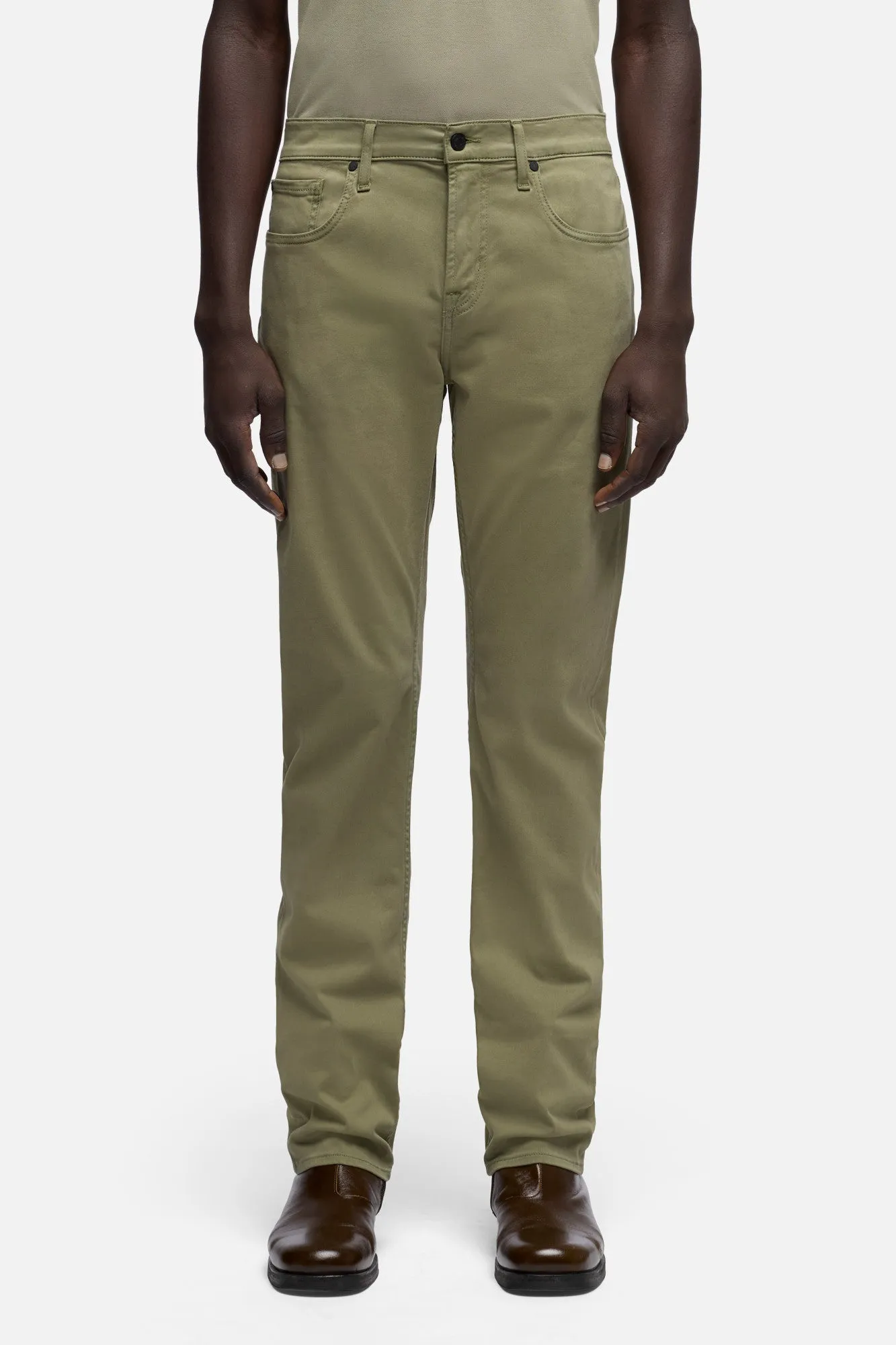 SLIMMY in Luxe Performance Stretch Sateen Sagebush sold by 7 For All Mankind product image thumbnail 3