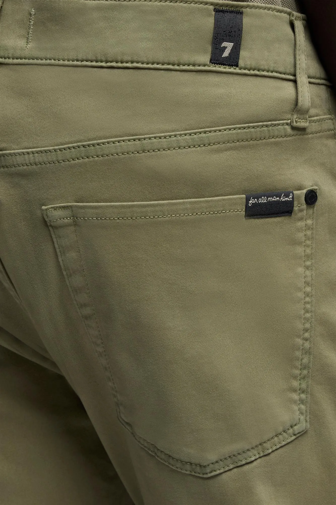 SLIMMY in Luxe Performance Stretch Sateen Sagebush sold by 7 For All Mankind product image thumbnail 4
