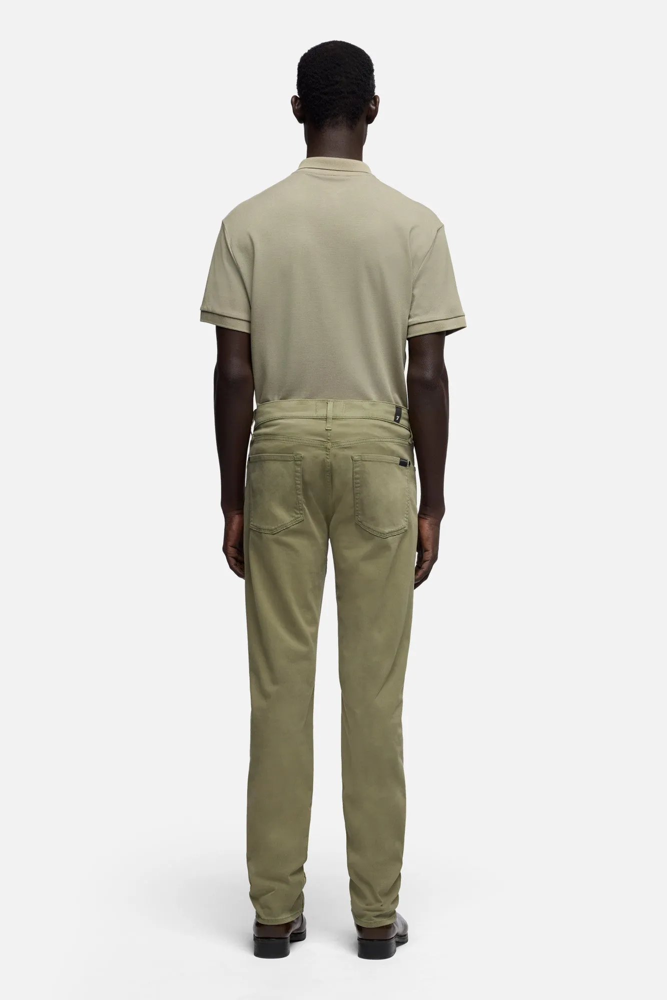 SLIMMY in Luxe Performance Stretch Sateen Sagebush sold by 7 For All Mankind product image thumbnail 5