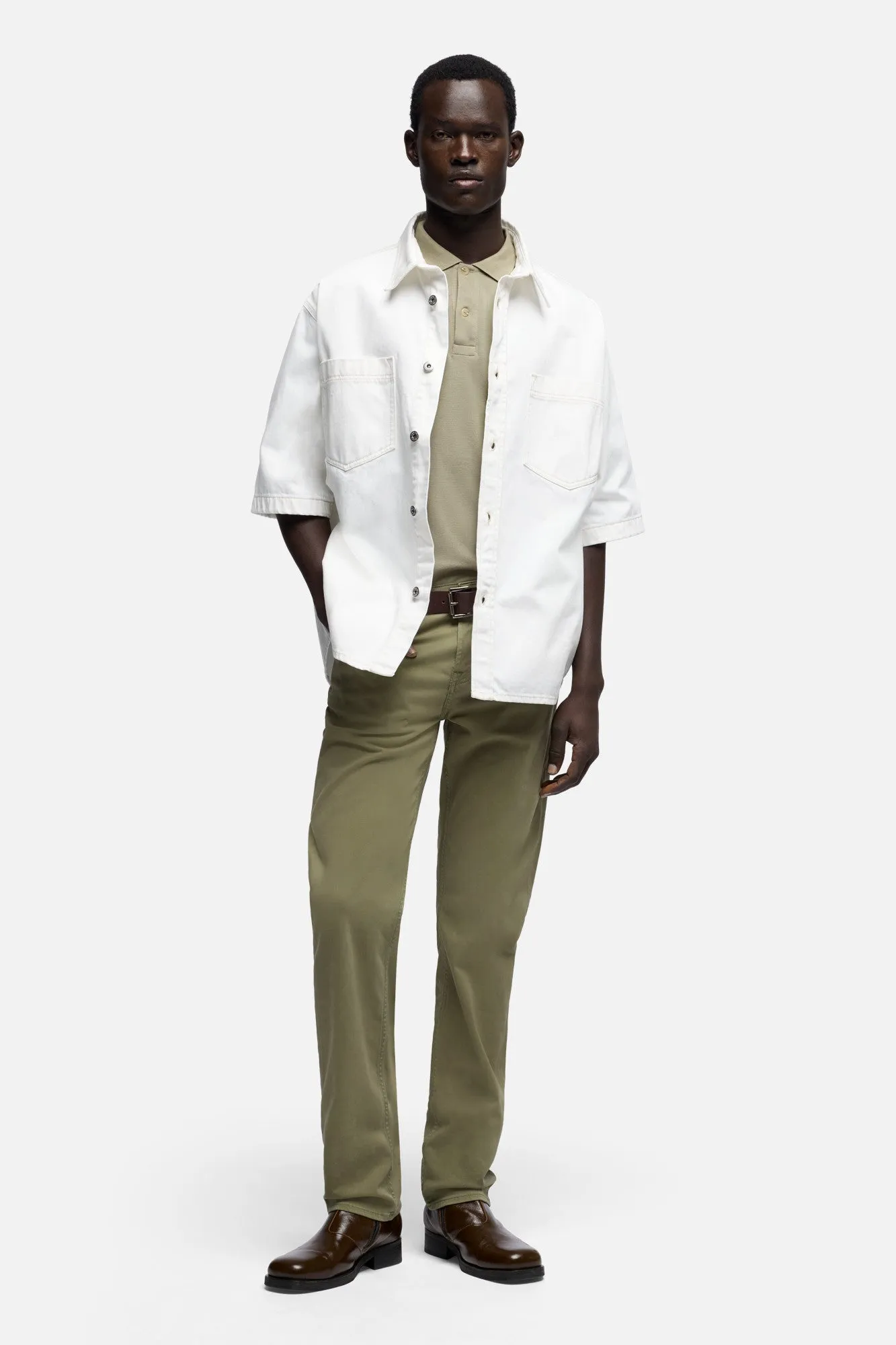 SLIMMY in Luxe Performance Stretch Sateen Sagebush sold by 7 For All Mankind product image thumbnail 2