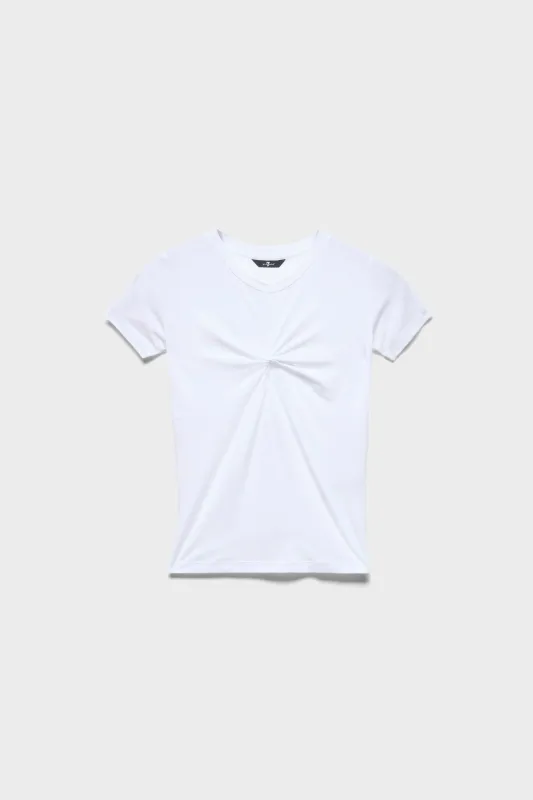 TWISTED TEE in Lyocell Optical White made by 7 For All Mankind
