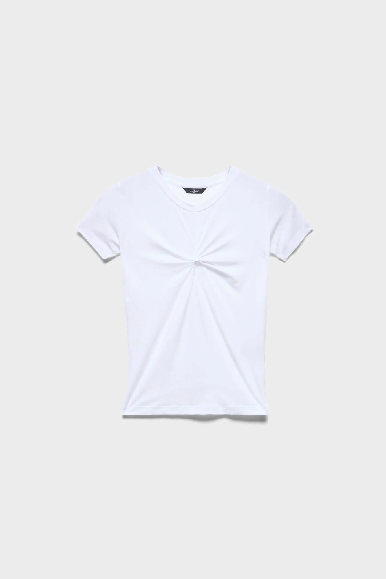 TWISTED TEE in Lyocell Optical White sold by 7 For All Mankind