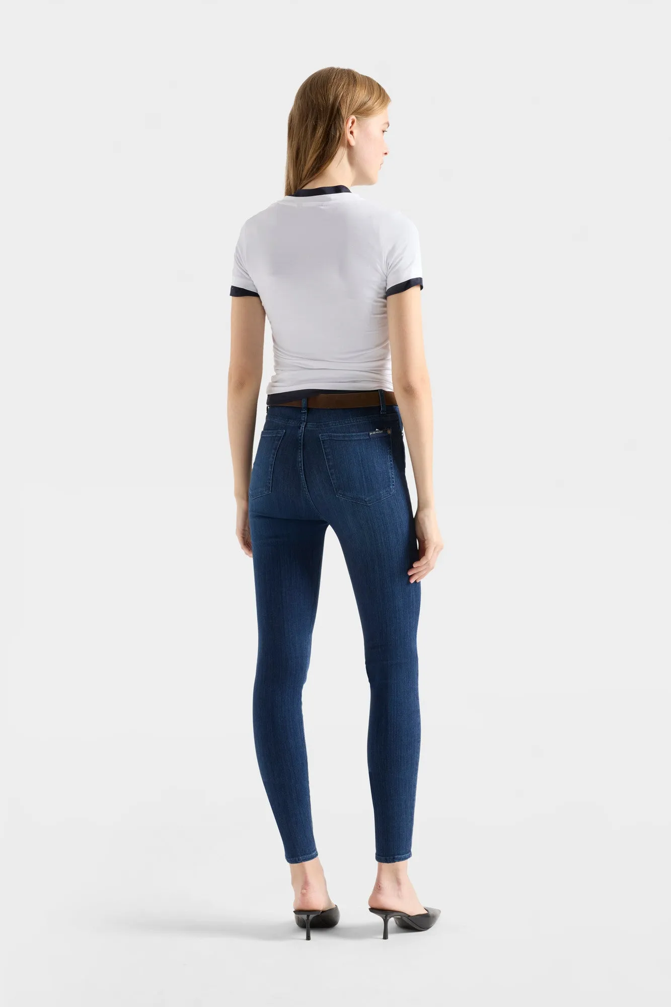 TWISTED TEE in Lyocell Optical White sold by 7 For All Mankind product image thumbnail 5