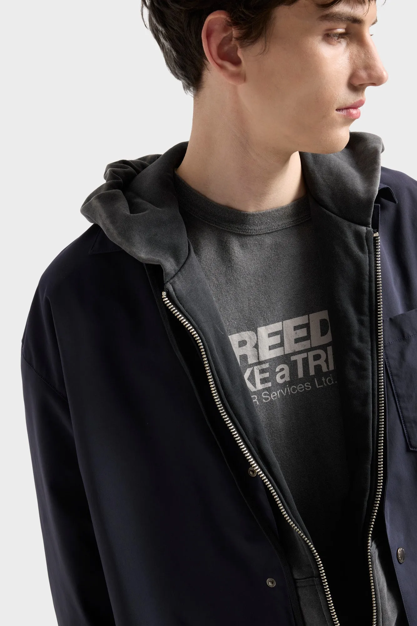 SHORT SLEEVE GRAPHIC TEE in Trip Grey sold by 7 For All Mankind product image thumbnail 4