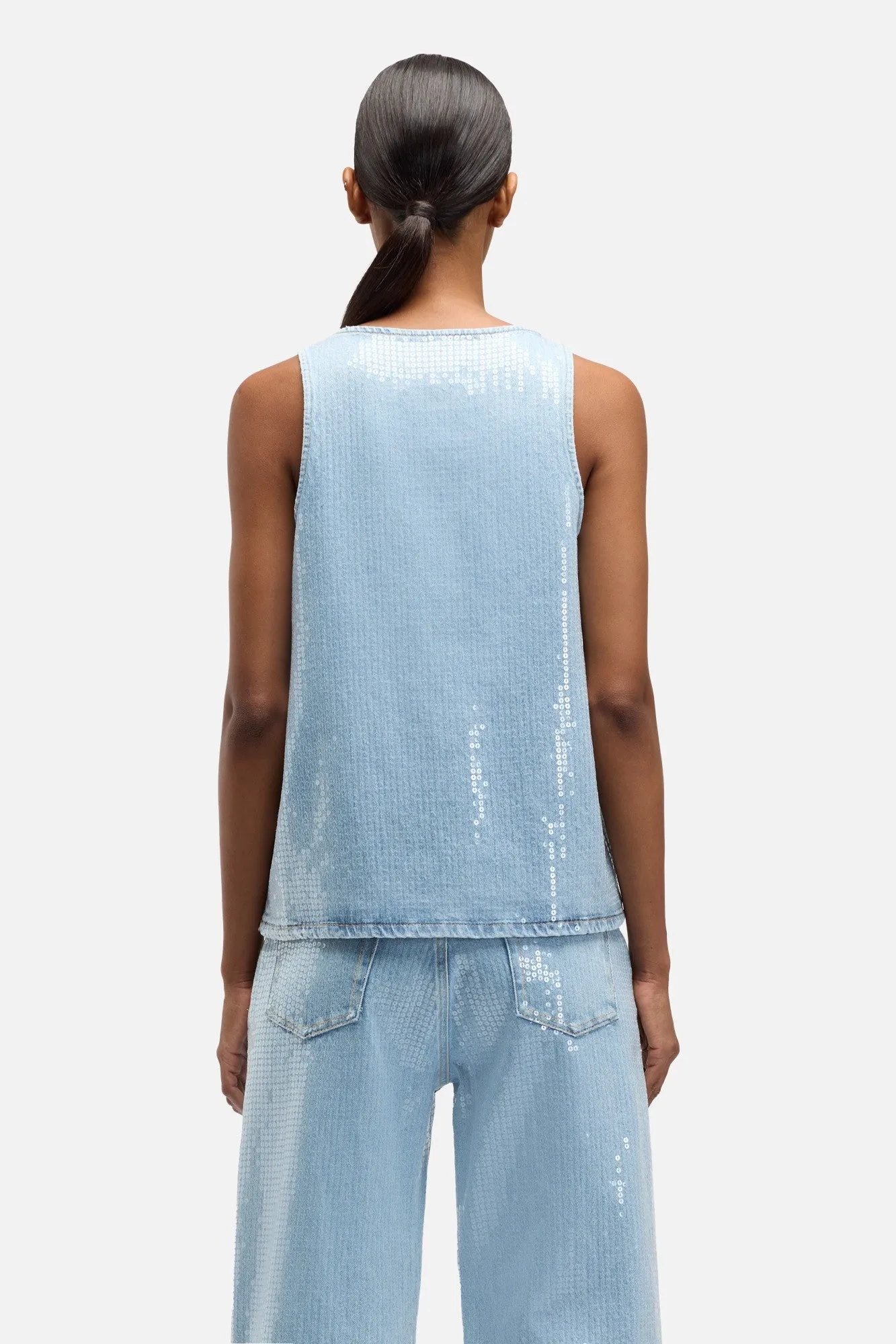 MANKIND Long Tank in Shimmer sold by 7 For All Mankind product image thumbnail 5