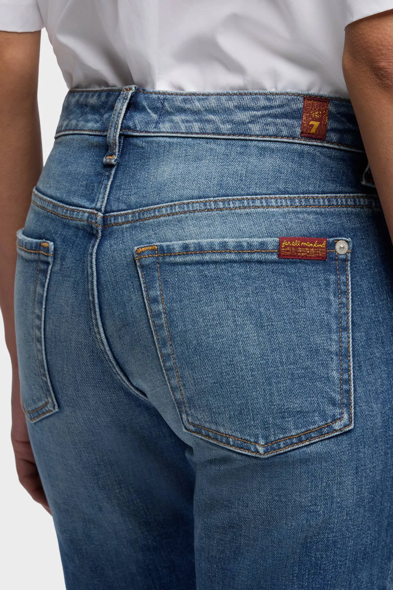 LOW CIGARETTE in Denim Blue Core sold by 7 For All Mankind product image thumbnail 4