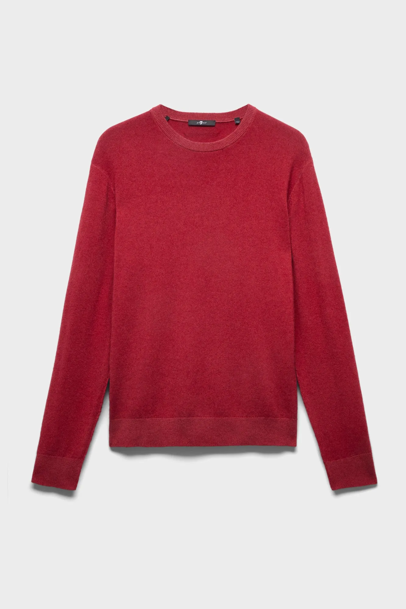 CREWNECK SWEATER in Wool Burgundy sold by 7 For All Mankind