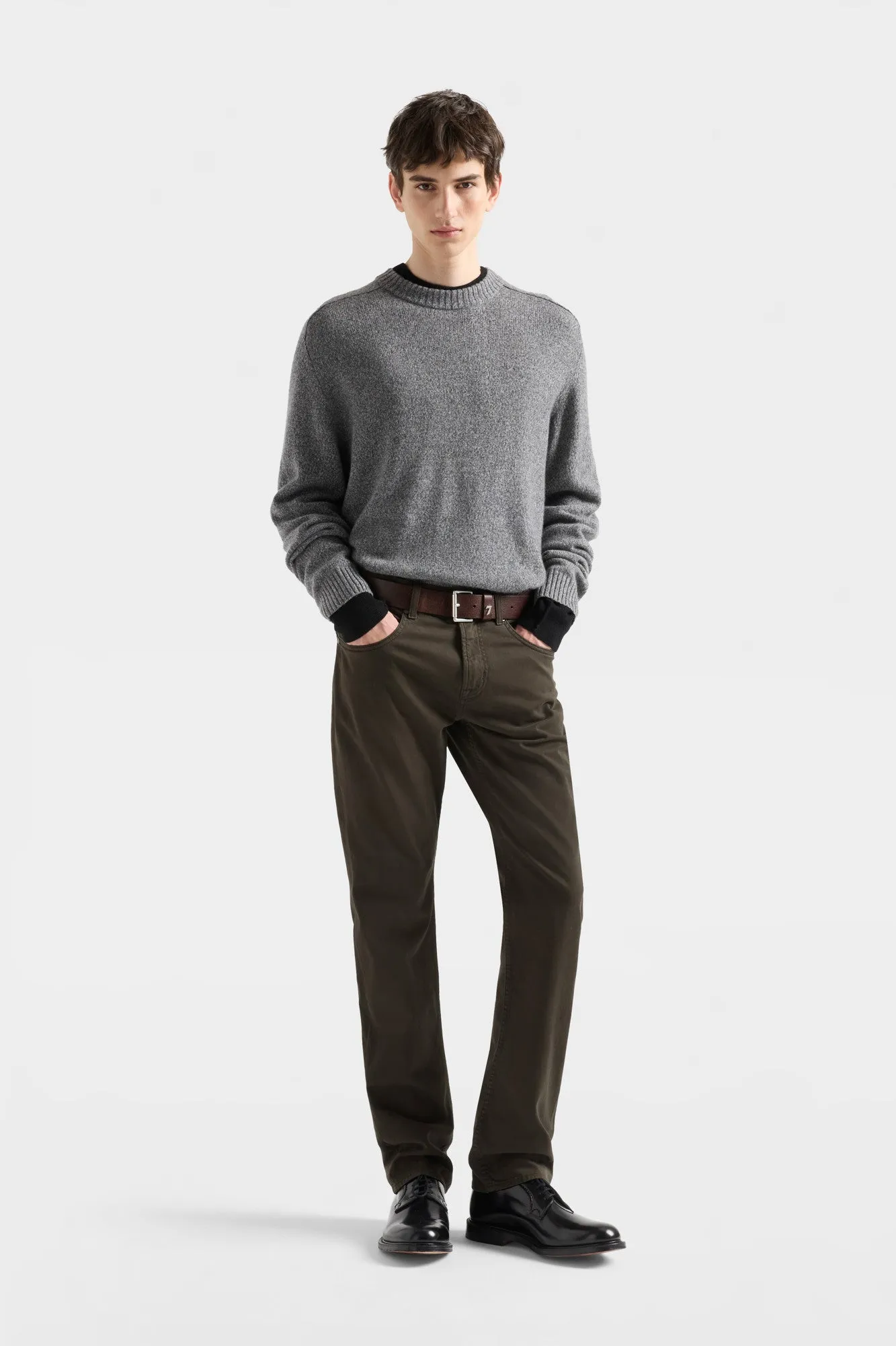 THE STRAIGHT in Luxe Performance Sateen Thicket sold by 7 For All Mankind product image thumbnail 2