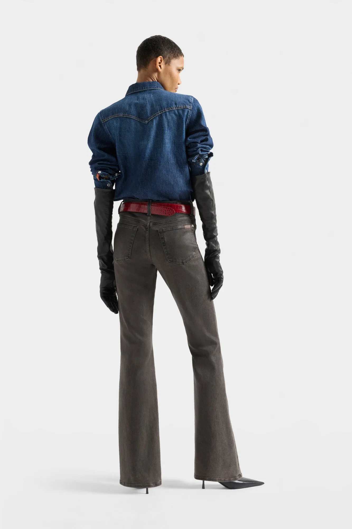 WESTERN SHIRT in Denim Rainfall sold by 7 For All Mankind product image thumbnail 5