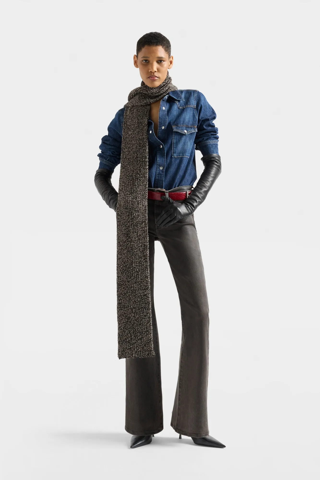 WESTERN SHIRT in Denim Rainfall sold by 7 For All Mankind product image thumbnail 2