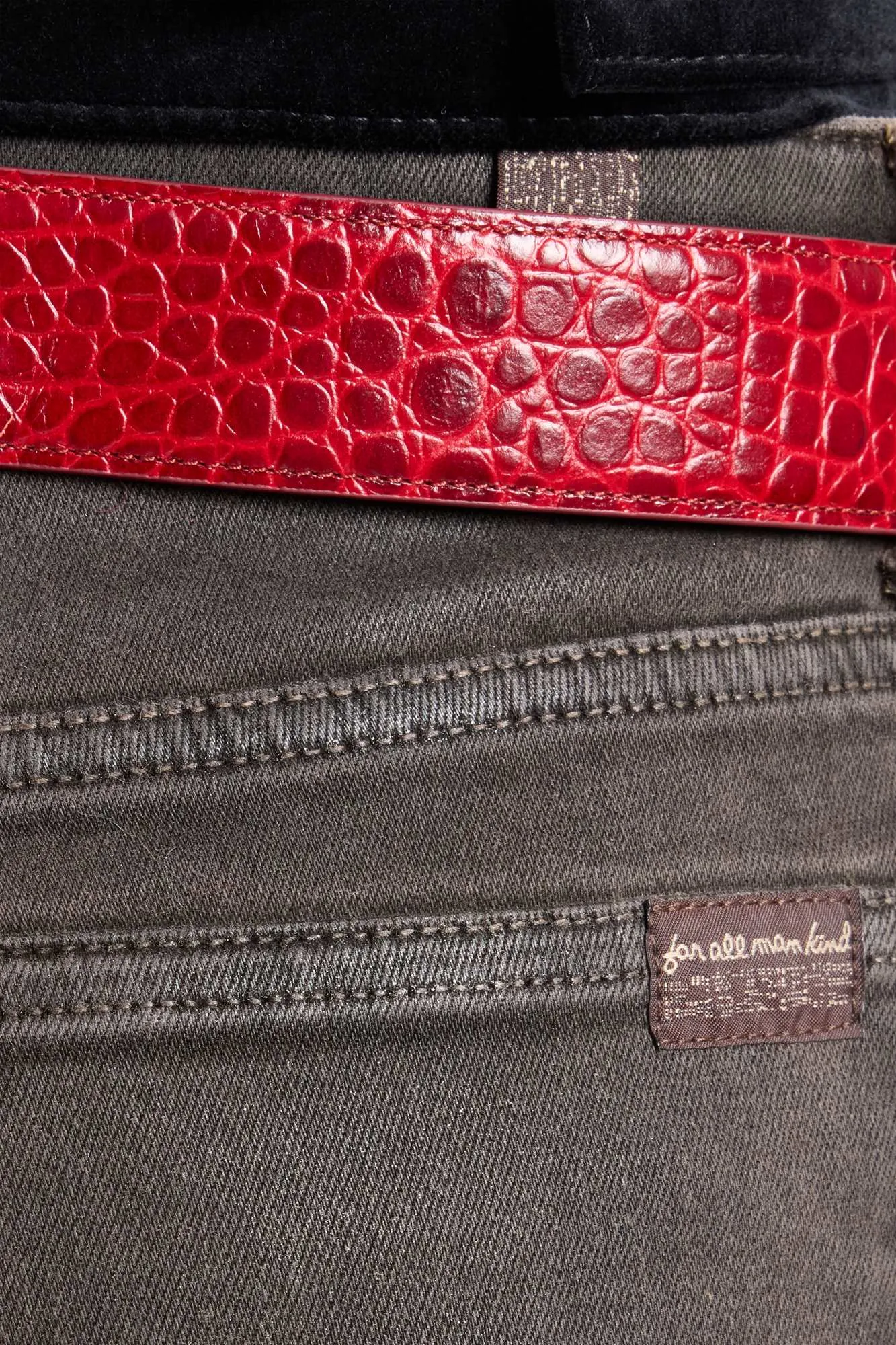 LEGGY BOOTCUT in Coated Denim Brown sold by 7 For All Mankind product image thumbnail 4
