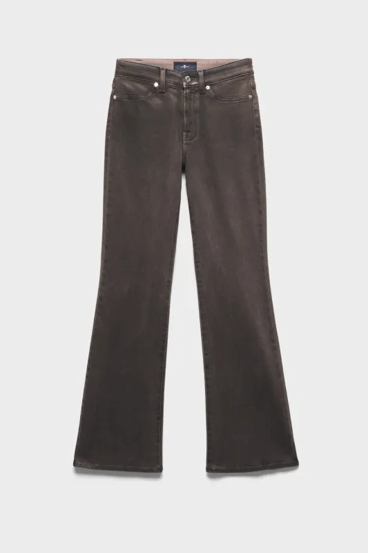 LEGGY BOOTCUT in Coated Denim Brown made by 7 For All Mankind