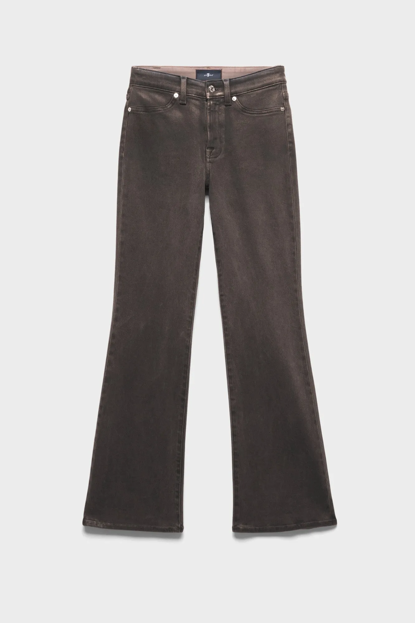 LEGGY BOOTCUT in Coated Denim Brown sold by 7 For All Mankind