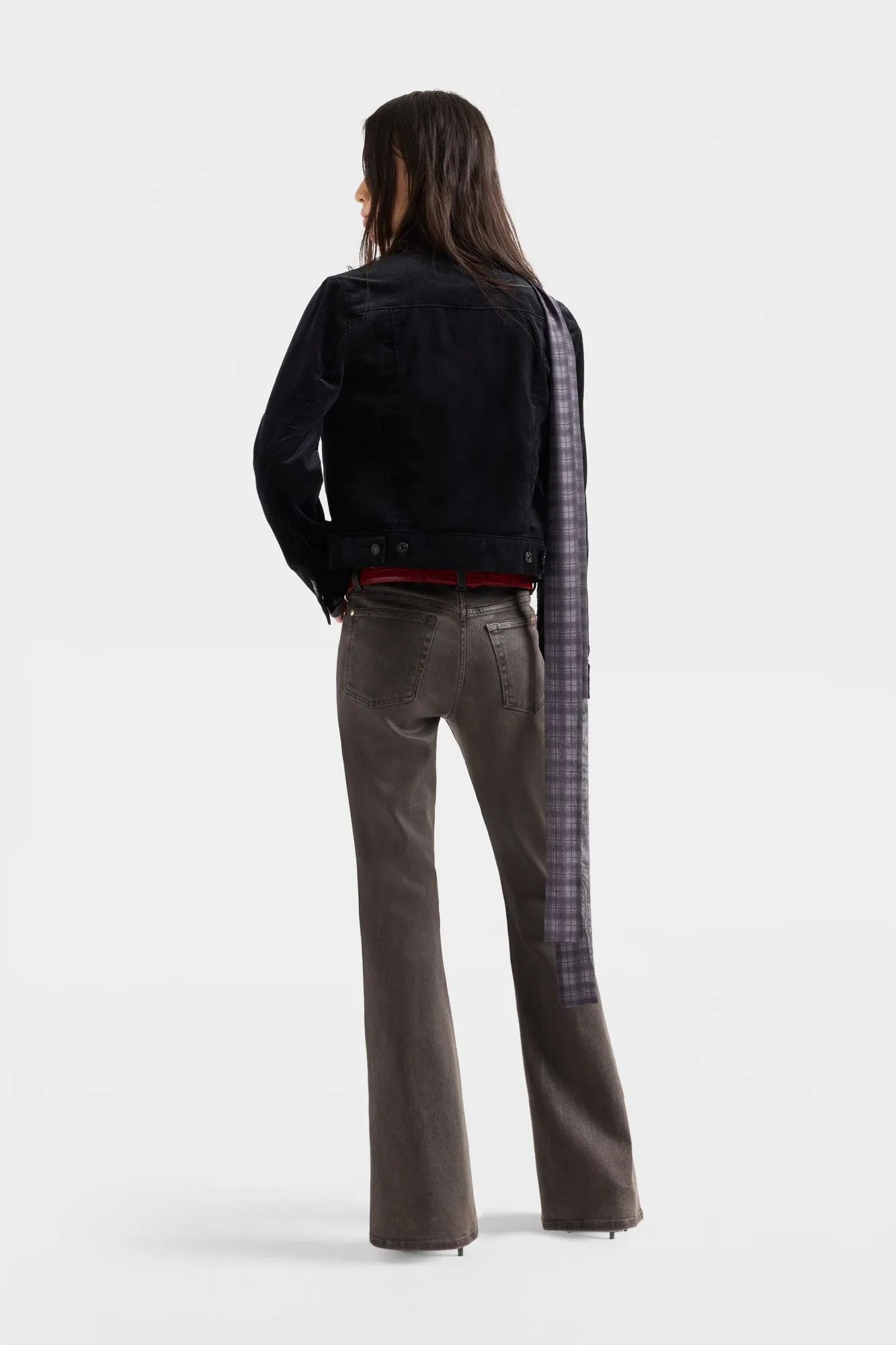 LEGGY BOOTCUT in Coated Denim Brown sold by 7 For All Mankind product image thumbnail 5