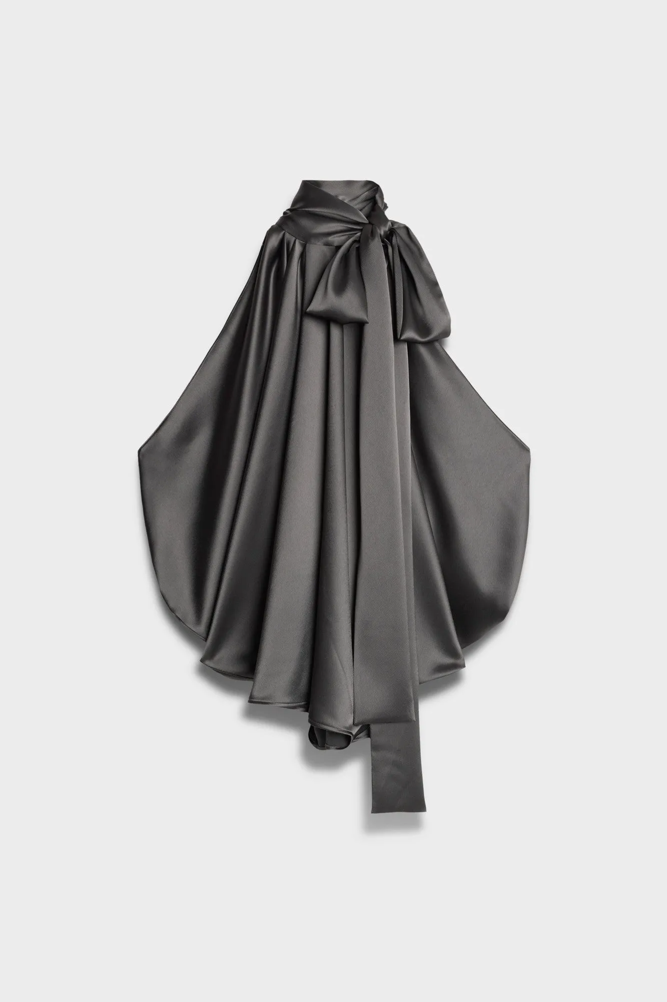PETAL MINI DRESS in Satin Quicksilver sold by 7 For All Mankind