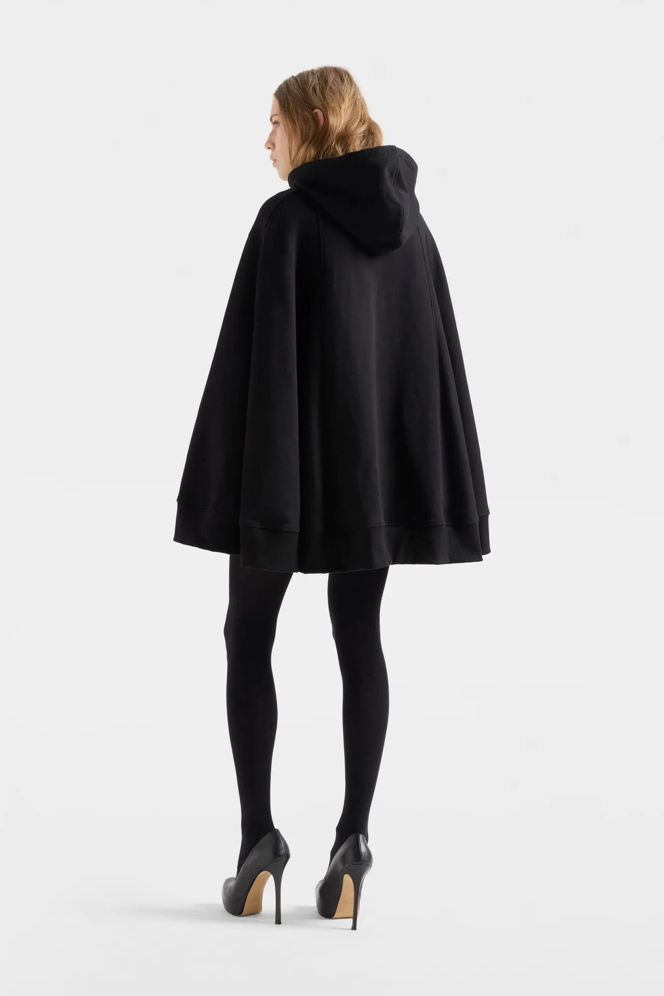 OVERSIZE ZIP HOODIE in Black sold by 7 For All Mankind product image thumbnail 5