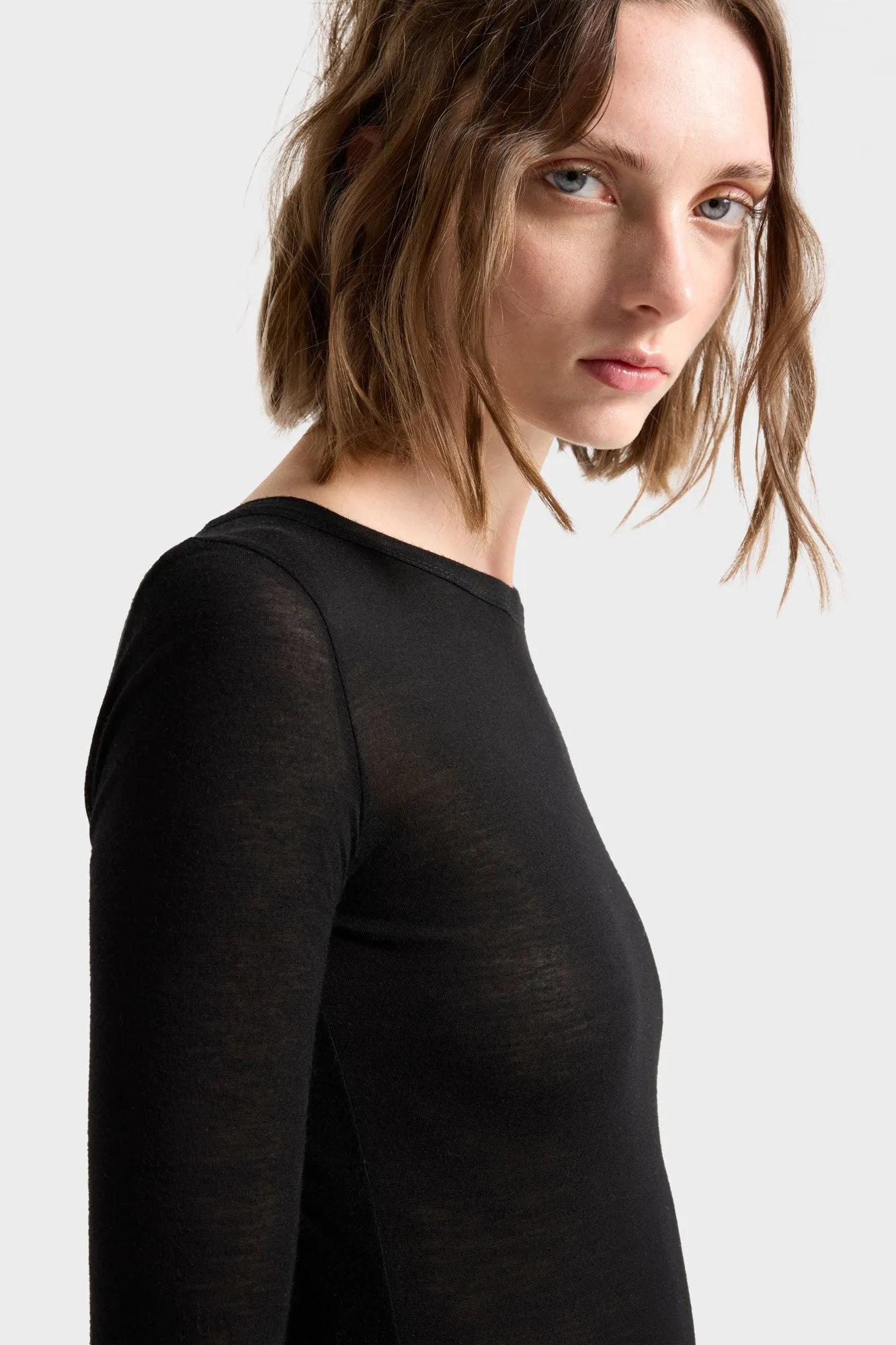 FITTED DRESS in Viscose Night sold by 7 For All Mankind product image thumbnail 4