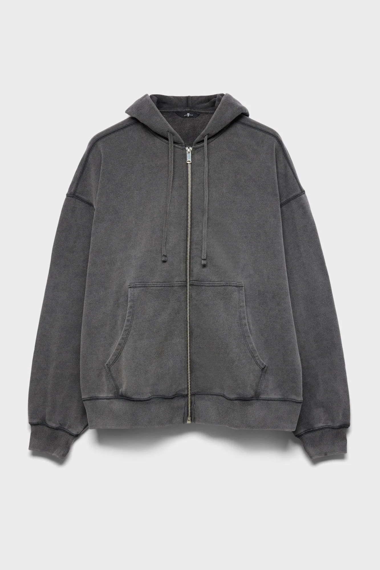 ZIP HOODIE in Black sold by 7 For All Mankind