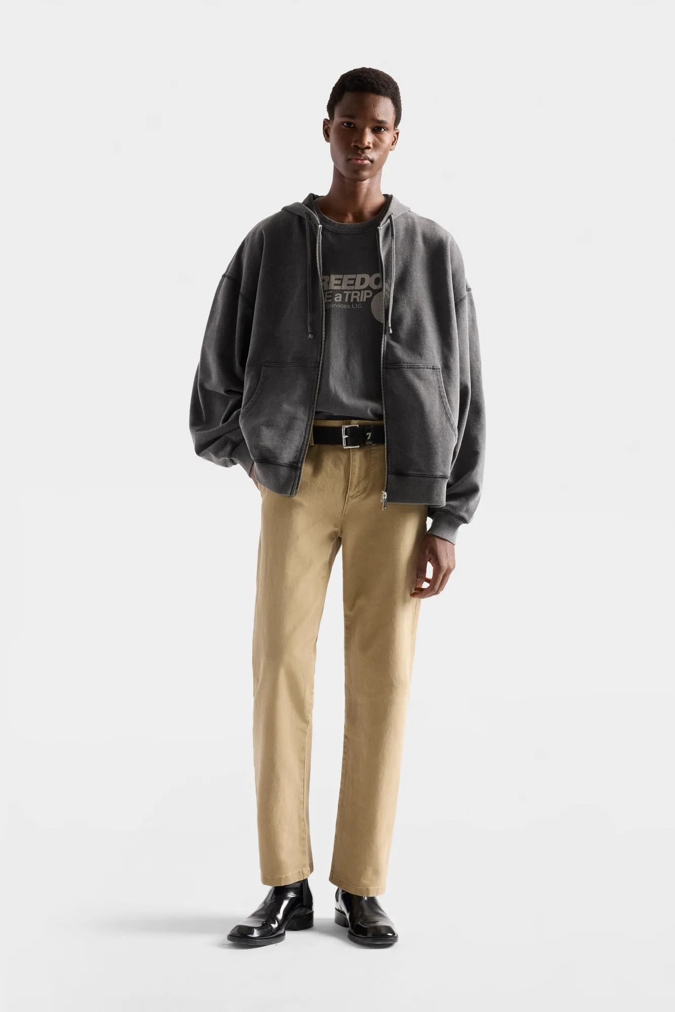 ZIP HOODIE in Black sold by 7 For All Mankind product image thumbnail 2