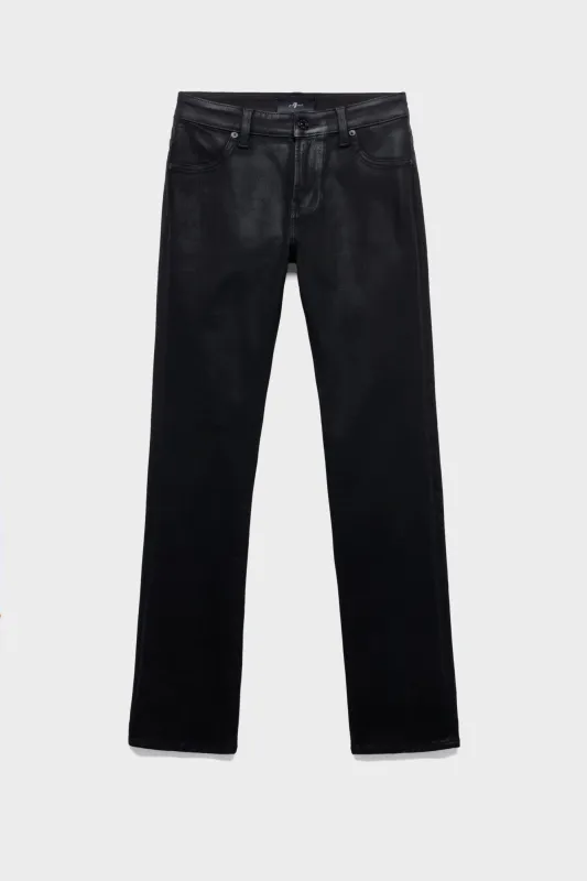 THE SLIM in Coated Denim Black made by 7 For All Mankind