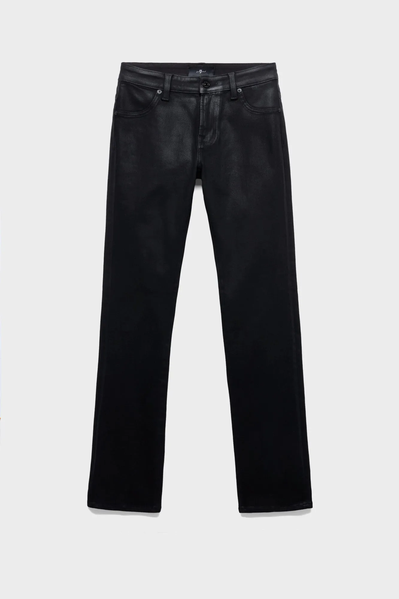 THE SLIM in Coated Denim Black sold by 7 For All Mankind