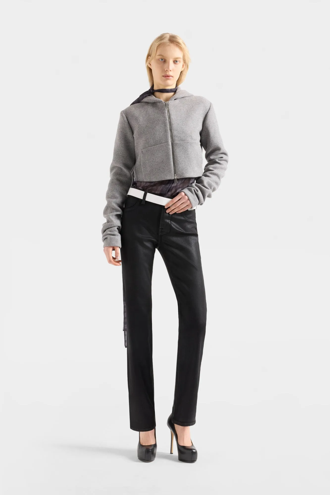 THE SLIM in Coated Denim Black sold by 7 For All Mankind product image thumbnail 2