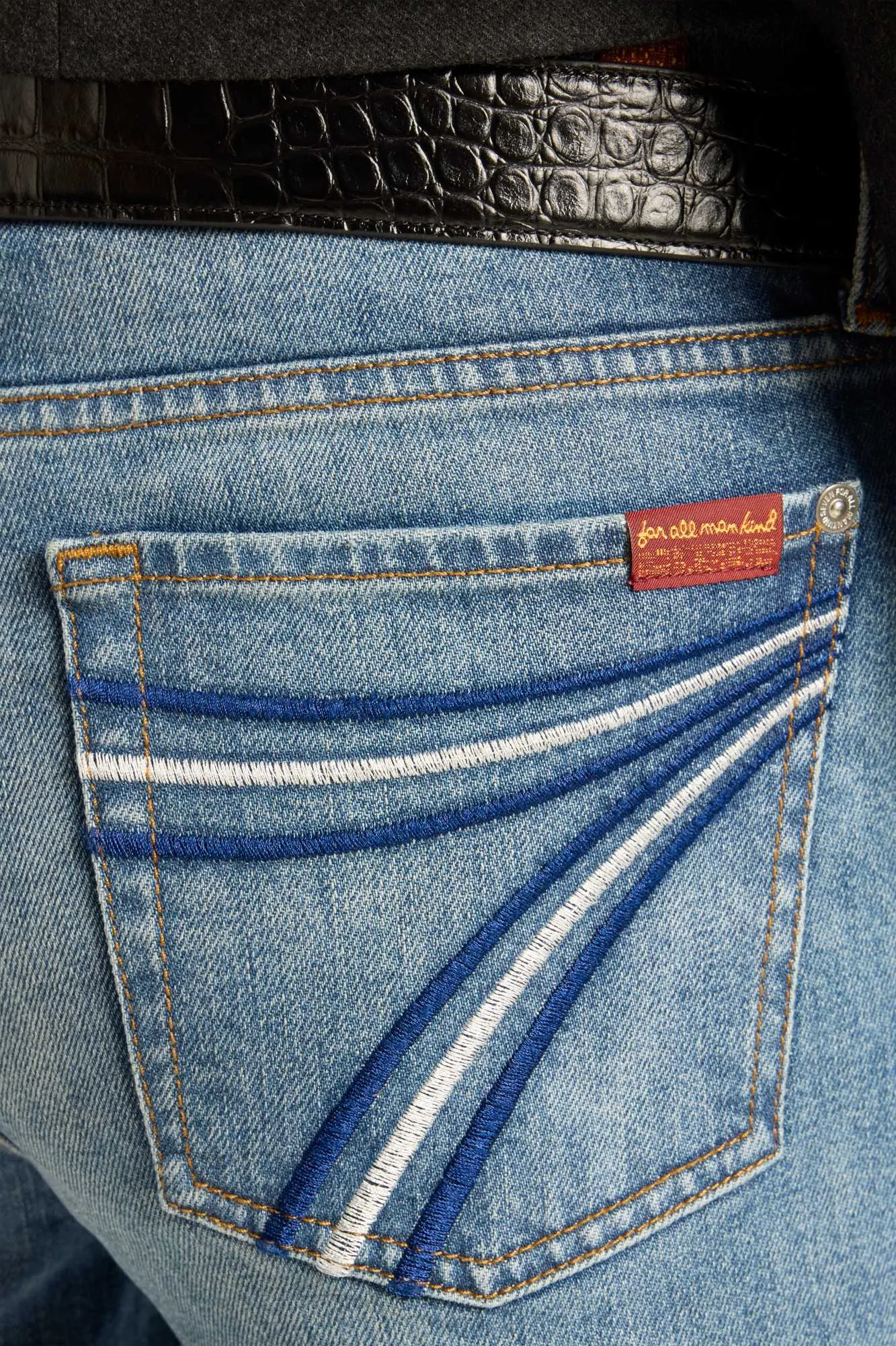 DOJO in Denim Bluefern sold by 7 For All Mankind product image thumbnail 4
