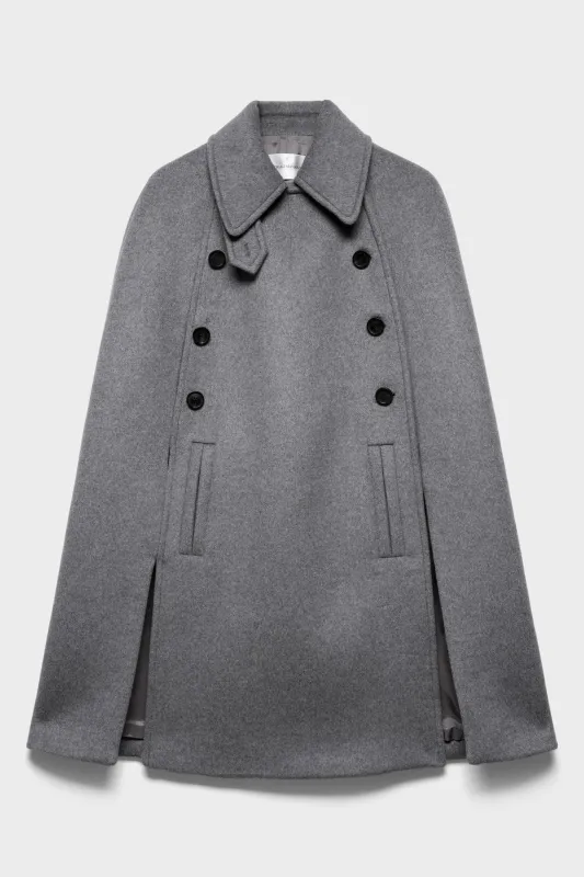 DOUBLE BREASTED CAPE in Wool Mink made by 7 For All Mankind