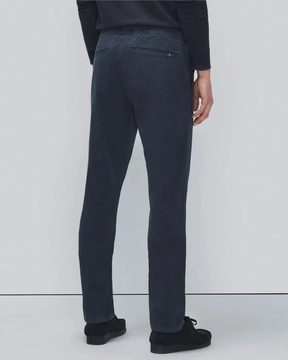 Luxe Performance Slimmy Tapered Chino in Sateen Navy sold by 7 For All Mankind product image thumbnail 4