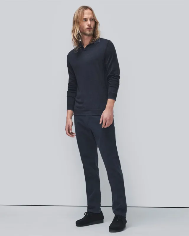 Luxe Performance Slimmy Tapered Chino in Sateen Navy sold by 7 For All Mankind