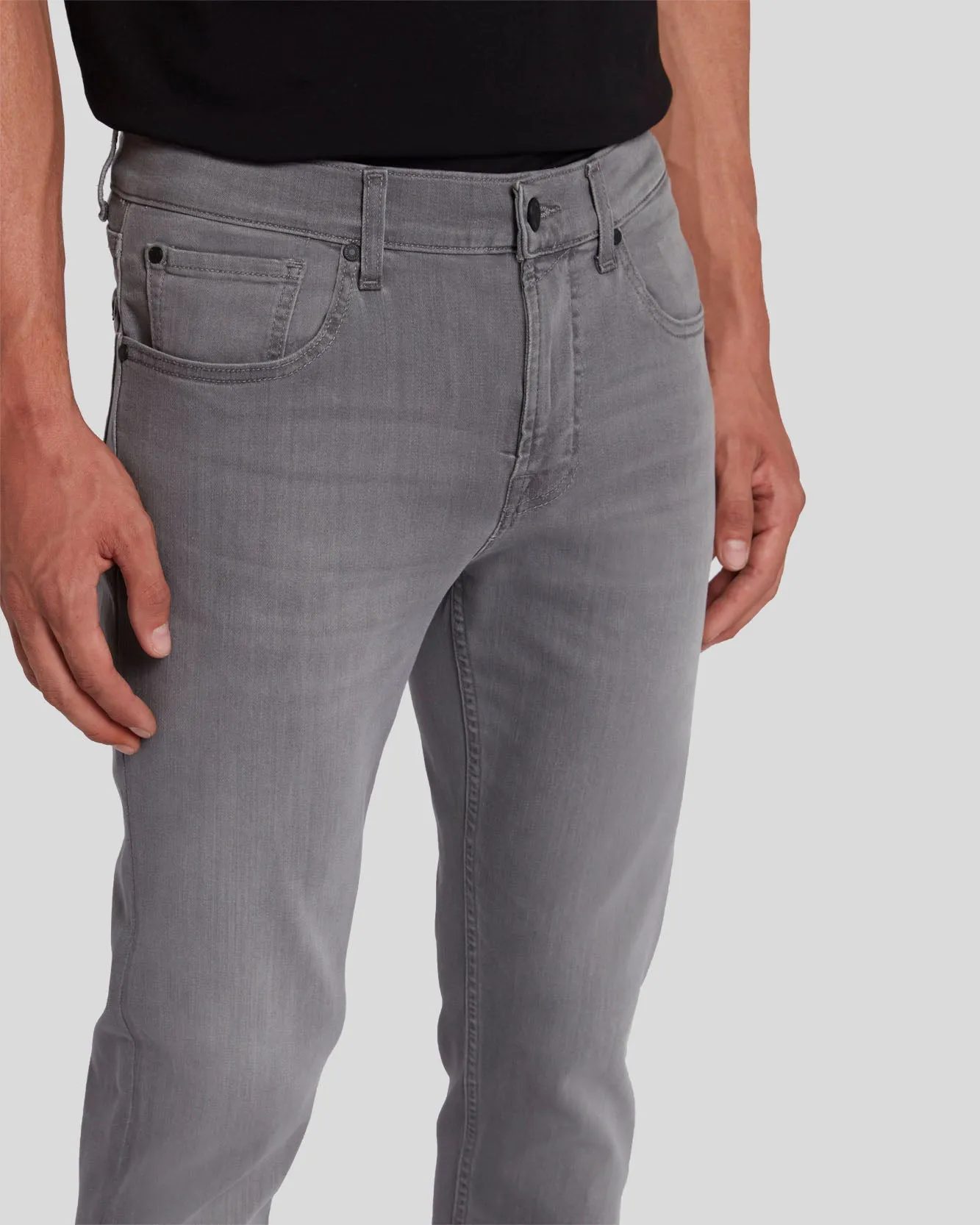 Luxe Performance Plus Slimmy Tapered In Grey sold by 7 For All Mankind product image thumbnail 3