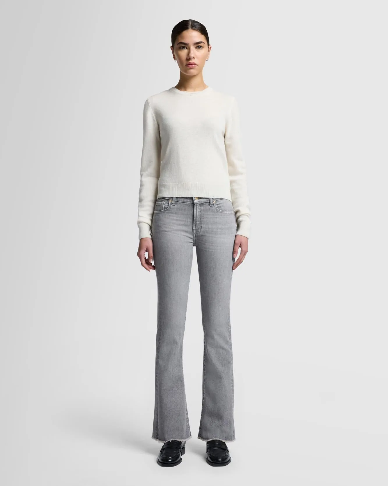 Tailorless Luxe Vintage Bootcut in Dust sold by 7 For All Mankind