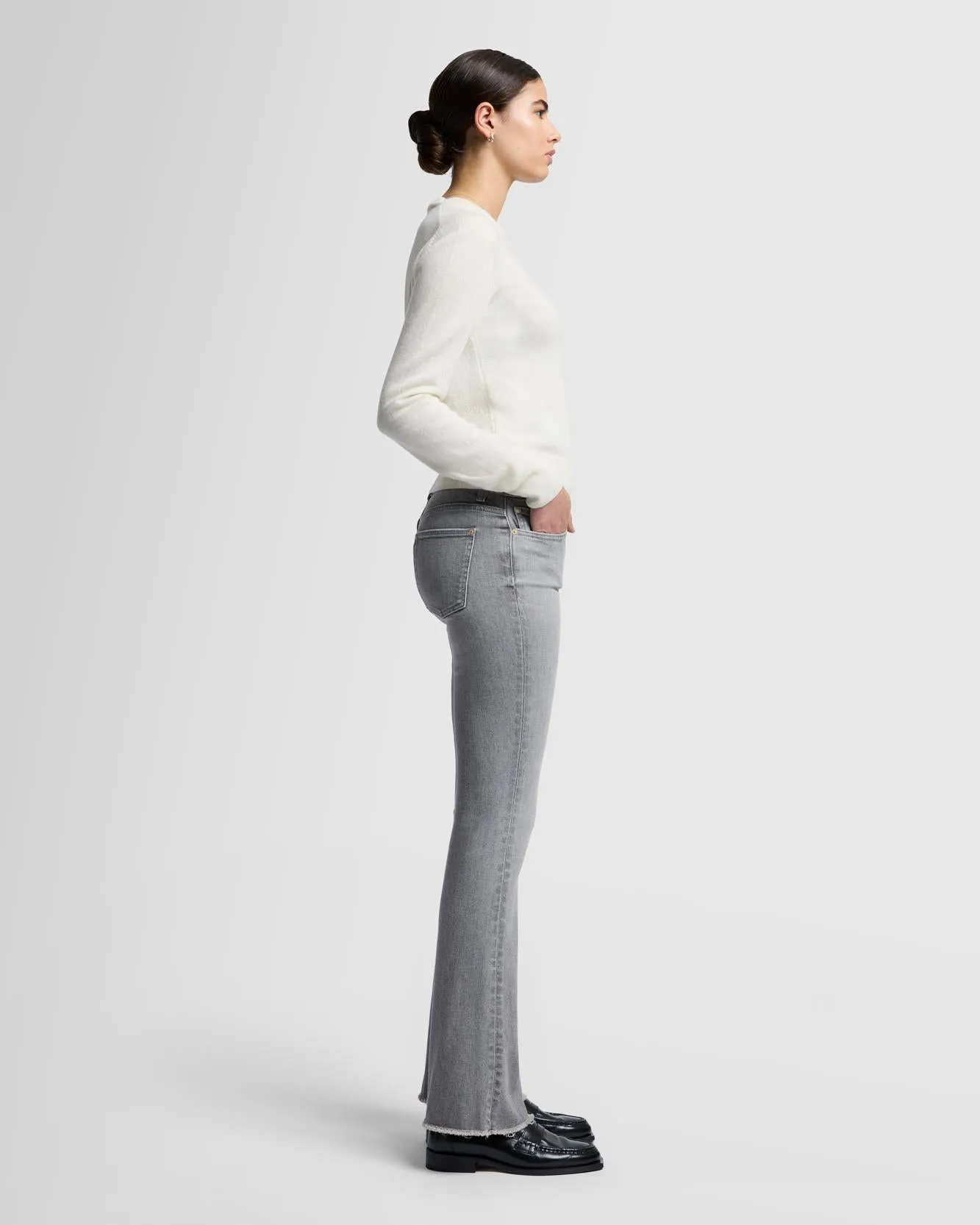 Tailorless Luxe Vintage Bootcut in Dust sold by 7 For All Mankind product image thumbnail 5