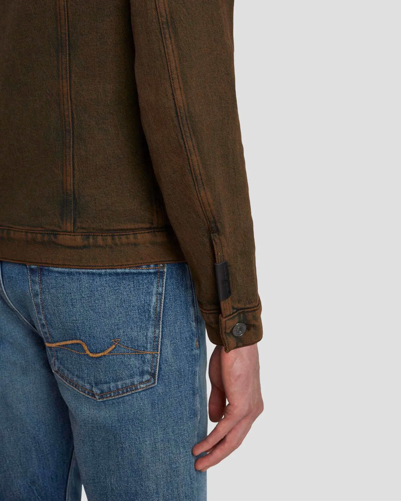 Perfect Trucker Jacket in Figure Out sold by 7 For All Mankind product image thumbnail 5
