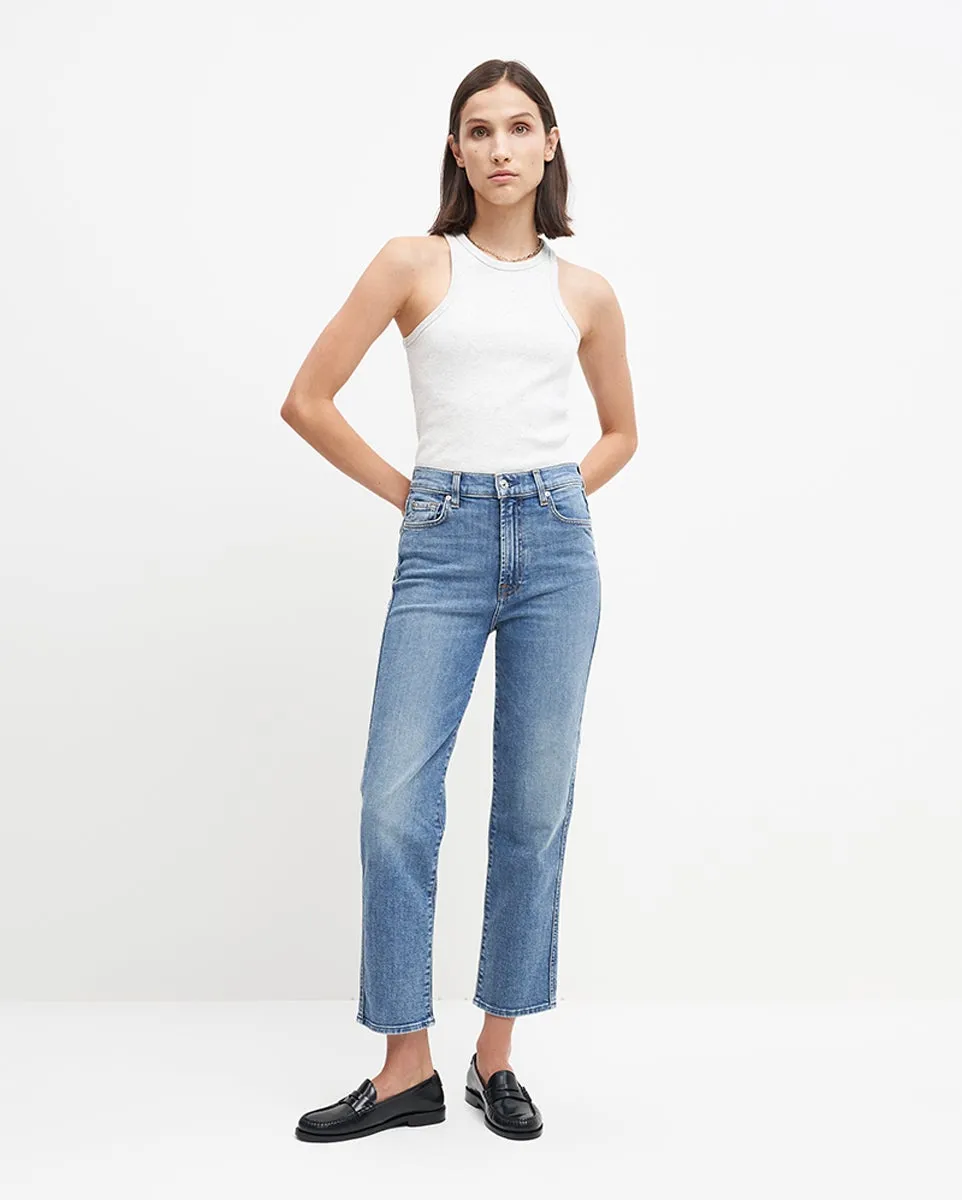 Luxe Vintage High Waist Cropped Straight in Sloane Vintage sold by 7 For All Mankind product image thumbnail 2