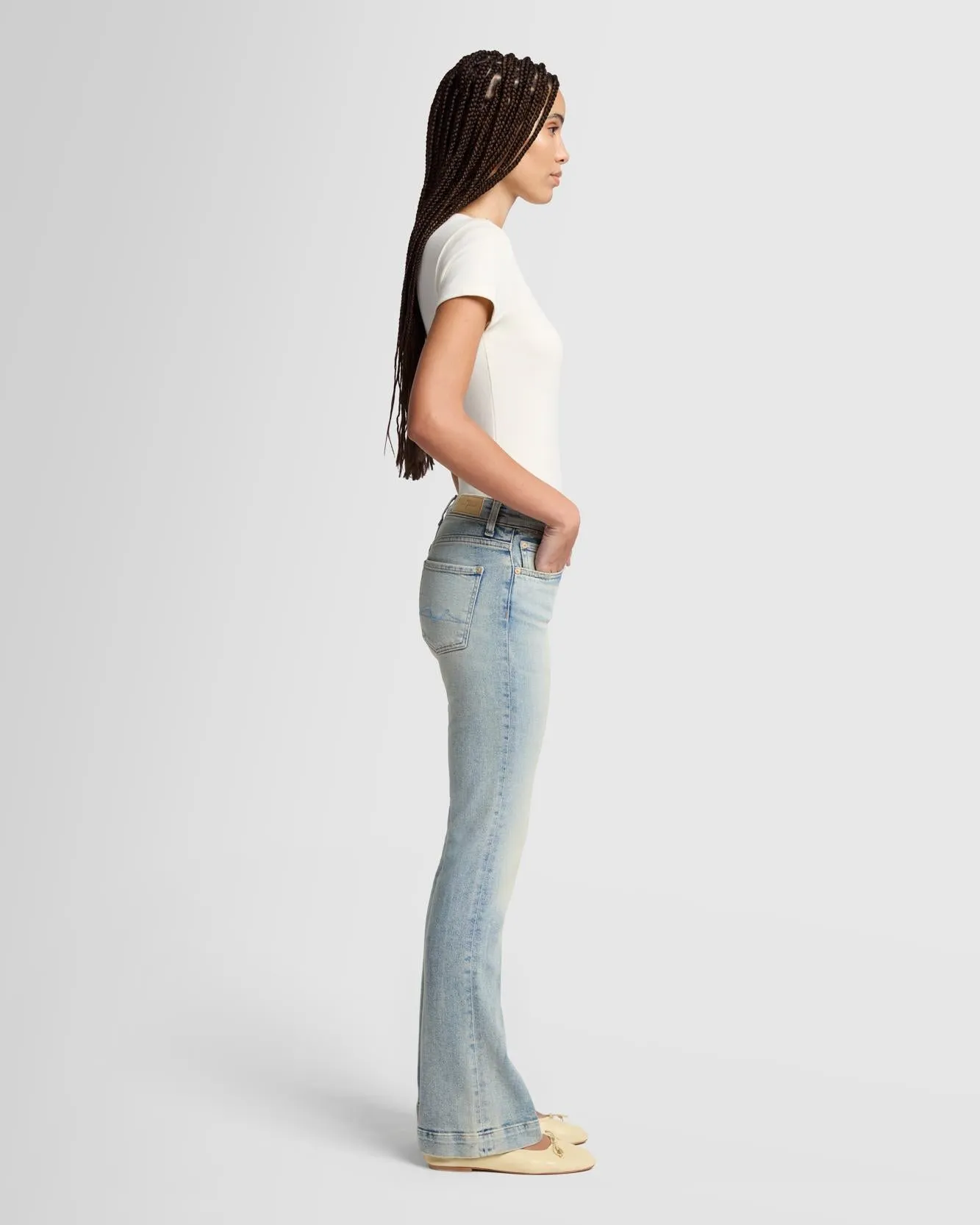 Tailorless Luxe Vintage Bootcut in Desert Sky sold by 7 For All Mankind product image thumbnail 5