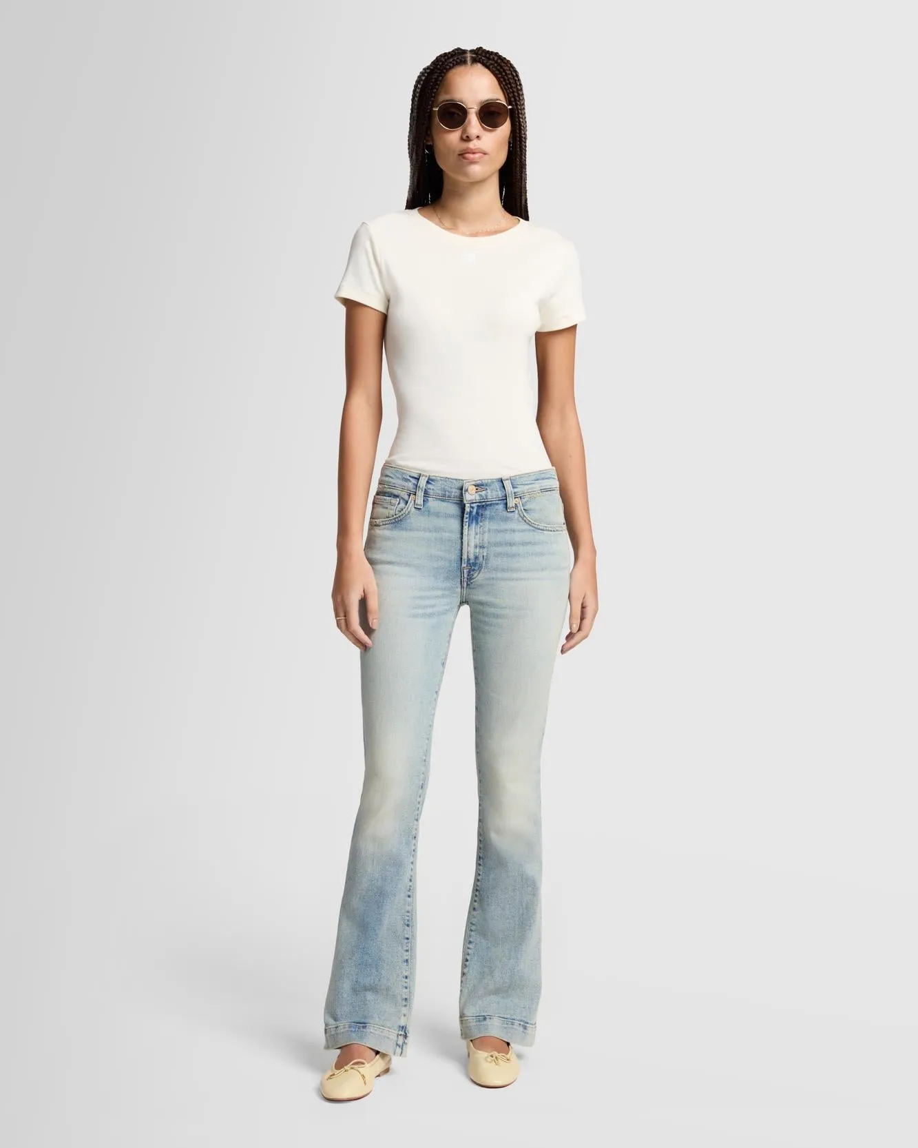 Tailorless Luxe Vintage Bootcut in Desert Sky sold by 7 For All Mankind